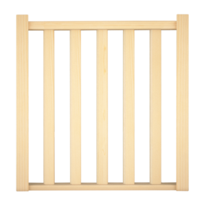 Bouwpakket balustrade met rechte spijlen | Houten balustrade