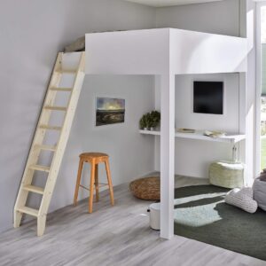 Houten ladder STEPUP3 | Hoogslaper trap | 40cm breed | Ruimtebesparende trap