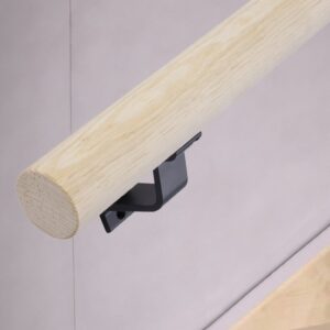 Houten trapleuning rond 40mm met recht uiteinde