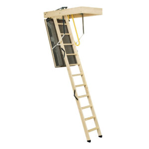 Houten vlizotrap ARTIC+ - 3-delige zoldertrap met isolatiewaarde u=0,40 W/m2K