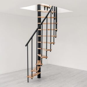 Ruimtebesparende spiltrap SAMPAX S | Hoogte tot 299 cm | Treden van gelakt beukenhout