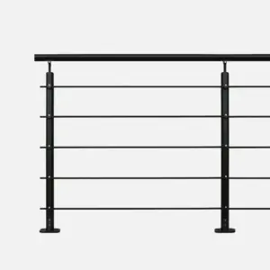 Aluminium balustrade ALUP-F - 200 cm - Compleet bouwpakket geschikt voor binnen- en buitengebruik - Vloermontage