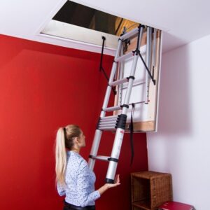 Telescopische Vlizotrap STEP - Voor hoogte 252 - 290 cm - Compact en gebruiksvriendelijk ontwerp