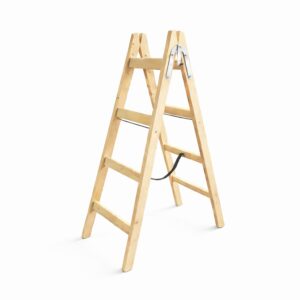 Schildersladder AR16 - gemaakt van vurenhout - 2-zijdige houten ladder