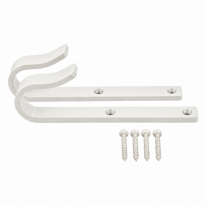 Witte bevestigings haken voor trap (2 stuks)